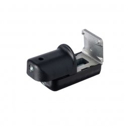 Uchwyt bezinwazyjny do żyłki lub linki żaluzji czarny