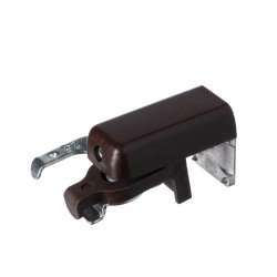 Uchwyt bezinwazyjny do montażu żaluzji 25mm brąz