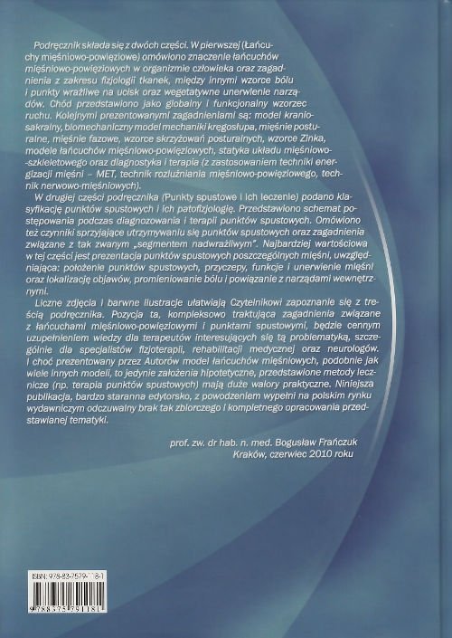 Punkty spustowe i łańcuchy mięśniowo-powięziowe w osteopatii i terapii manualnej