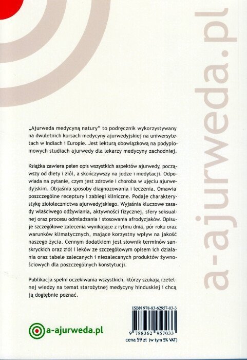 Ajurweda medycyną natury