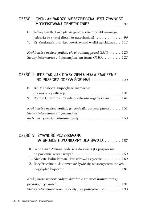 Głosy rewolucji żywnościowej