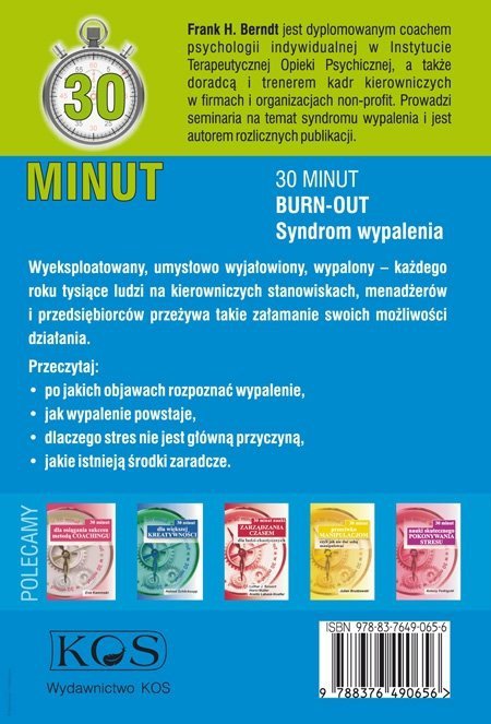 30 minut BURN-OUT Syndrom wypalenia
