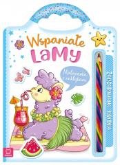 Wspaniałe lamy. Malowanka z naklejkami