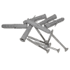 Handlauf für barrierefreies Bad 120 cm aus rostfreiem Edelstahl ⌀ 32 mm