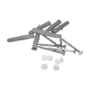 Haltegriff Dusche Badewanne barrierefreies Bad 30 cm weiß ⌀ 25 mm