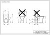 Stand WC für barrierefreies Bad mit Befestigungsmaterial