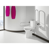 WC Sitz für barrierefreies Wand- oder Stand-WC mit Hygieneöffnung vorne