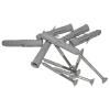 WC - Stützgriff für barrierefreies Bad zur Bodenmontage rechts 80 cm hoch aus rostfreiem Edelstahl ⌀ 25 mm