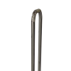 WC - Stützgriff für barrierefreies Bad zur Bodenmontage rechts 80 cm hoch aus rostfreiem Edelstahl ⌀ 25 mm