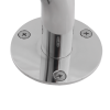Handlauf für barrierefreies Bad 130 cm aus rostfreiem Edelstahl ⌀ 32 mm