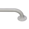 Winkelgriff 80/40 cm für barrierefreies Bad links montierbar weiß ⌀ 32 mm