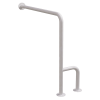 WC Stützgriff für barrierefreies Bad links montierbar weiß 70 cm ⌀ 32 mm