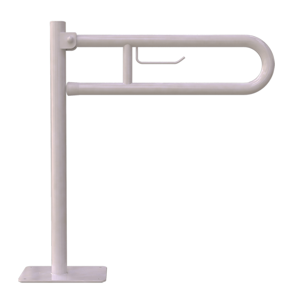 Klappgriff am WC für barrierefreies Bad freistehend mit