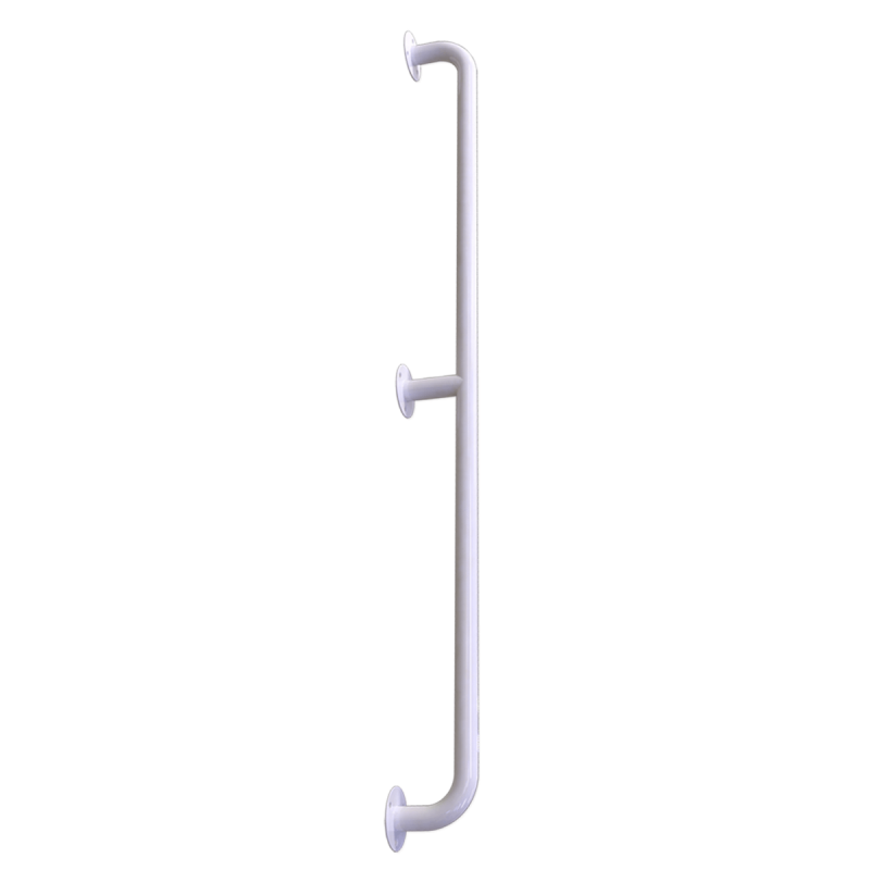 Handlauf für barrierefreies Bad 180 cm weiß ⌀ 32 mm
