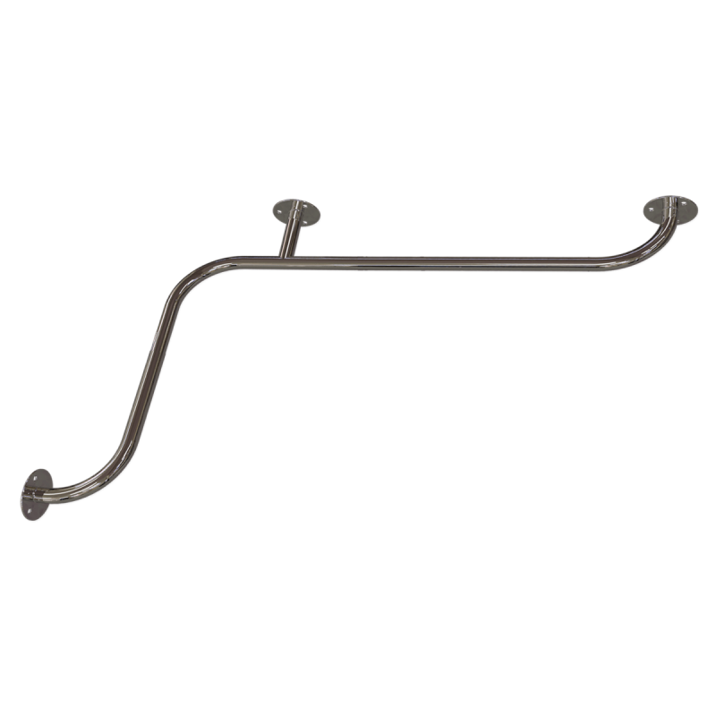 Handlauf für Badewanne für barrierefreies Bad 120/70 cm aus rostfreiem Edelstahl ⌀ 25 mmHandlauf für Badewanne für barrierefreies Bad 120/70 cm aus rostfreiem Edelstahl ⌀ 25 mm