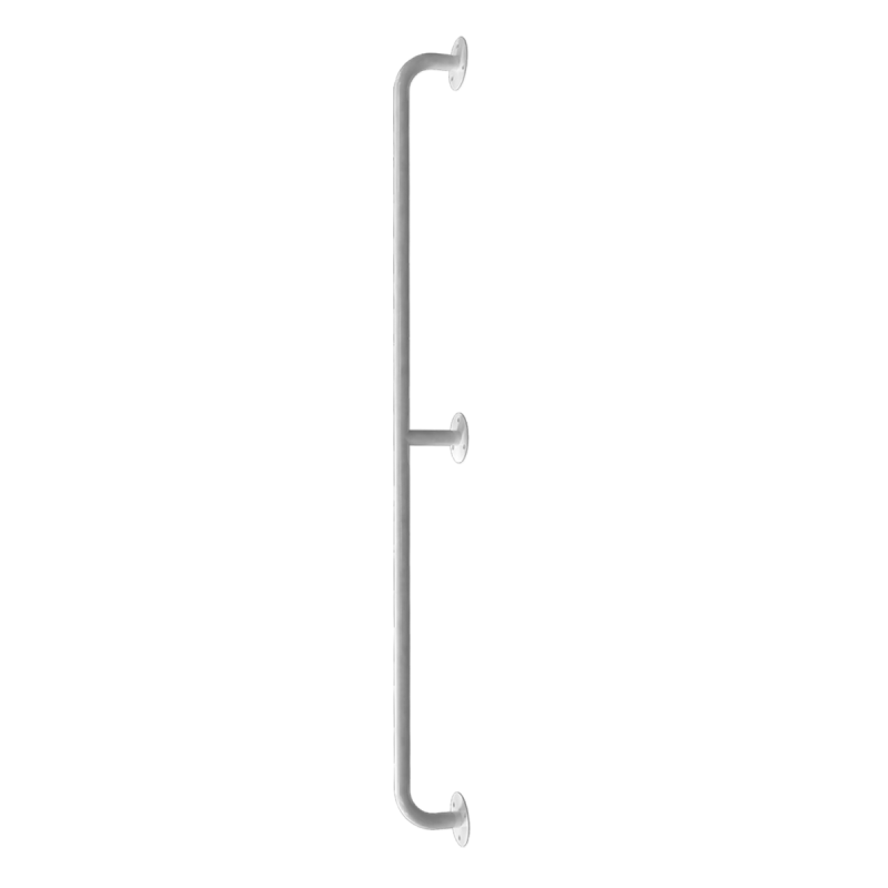 Handlauf für barrierefreies Bad 120 cm weiß ⌀ 25 mm