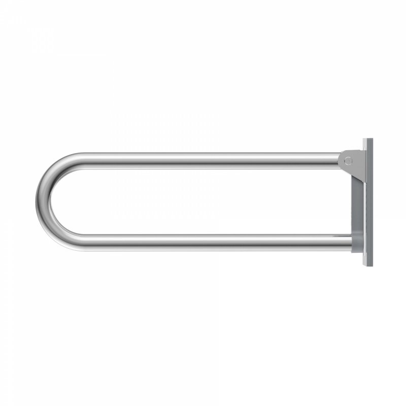 WC Klappgriff für barrierefreies Bad aus rostfreiem Edelstahl 60 cm ⌀ 32 mm