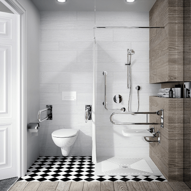 Wand WC für barrierefreies Bad mit 70 cm Ausladung