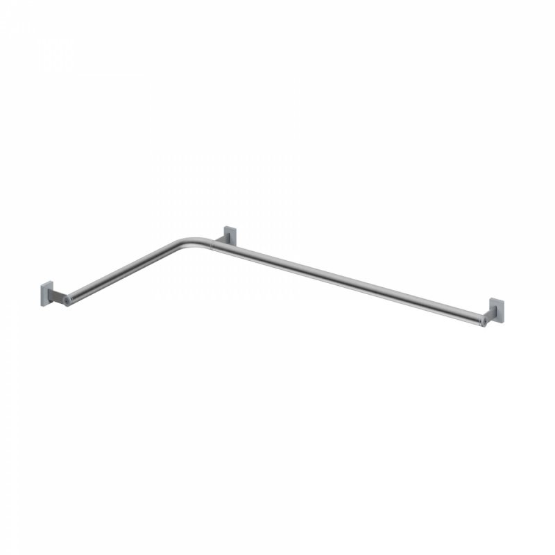 Handlauf für Badewanne für barrierefreies Bad 100/70 cm aus rostfreiem Edelstahl ⌀ 25 mm