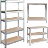 Regał metalowy magazynowy 180 x 90 x 30 cm Humberg 4843