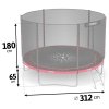 Trampolina ogrodowa 10ft/312cm z siatką zewnętrzną i drabinką Neo-Sport