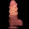 9.5'' DUAL LAYERED PLATINUM SILICONE COCK WIT