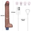WIBRATOR 10.5 REAL SOFTEE VIBRATING DILDO