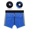 CHIC STRAP-ON SHORTS (32 - 35 CALI W PASIE) NIEBIESKI