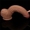 DILDO 12'' KING SIZED SLIDING SKIN DUAL LAYER DONG BRĄZOWY