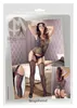Mandy Mystery Lingerie - Czarna Koszulka Do Pończoch S-L