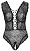 Cottelli CURVES - Seksowne Koronkowe Body Z Dodatkami Różowego Złota 95E/2XL