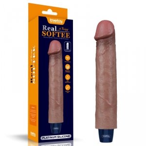 WIBRATOR 9 REAL SOFTEE VIBRATING DILDO