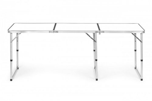 Stolik turystyczny stół składany kemping biały blat 180x60 cm MultiGarden