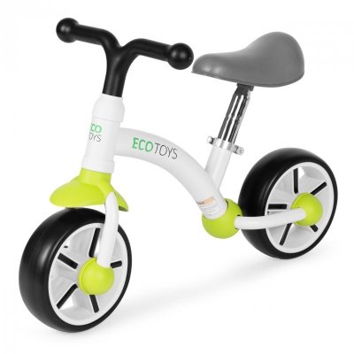 Rowerek biegowy dla dzieci koła EVA regulacja siodełka zielony ECOTOYS