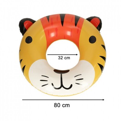 Kółko do pływania koło dmuchane kółko plażowe tygrysek 80cm max 60kg