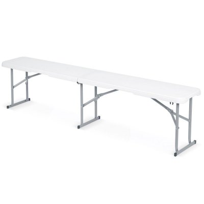 Ławka ogrodowa składana 180 cm Plonos biała