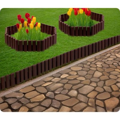 Obrzeże ogrodowe Plonos 220 cm PL-961 brązowe