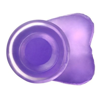 DILDO 7’’ JELLY STUDS FIOLETOWE