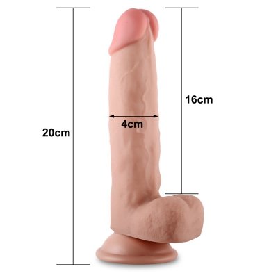 8&#039;&#039; SLIDING-SKIN DILDO