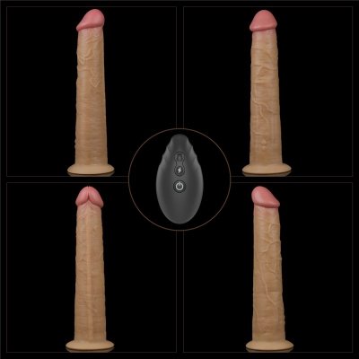 WIBRATOR 10&#039;&#039; DUAL LAYERED PLATINUM SILICONE ROTATOR