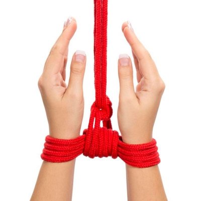 LINA FETISH BONDAGE ROPE 10M CZERWONA
