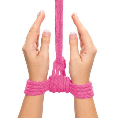 LINA FETISH BONDAGE ROPE 10M RÓŻOWA