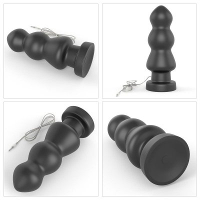 WIBRATOR ANALNY  7.8&quot; KING SIZED VIBRATING ANAL RIGGER