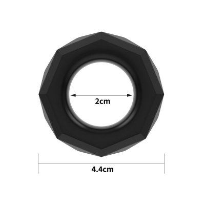 PIERŚCIEŃ POWER PLUS COCKRING CZARNY