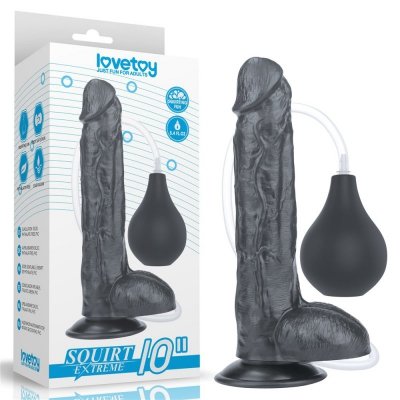 DILDO 10&#039;&#039; SQUIRT EXTREME DILDO – BLACK