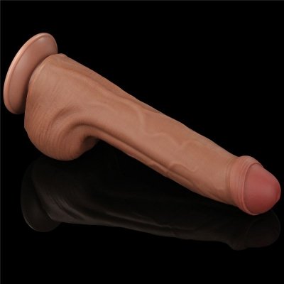 11.5&#039;&#039; KING SIZED SLIDING SKIN DUAL LAYER DONG
