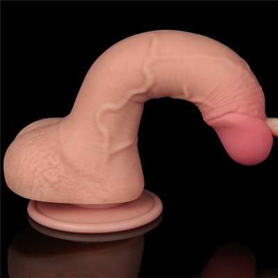 DILDO 7.5&#039;&#039; SLIDING SKIN DUAL LAYER DONG FLESH