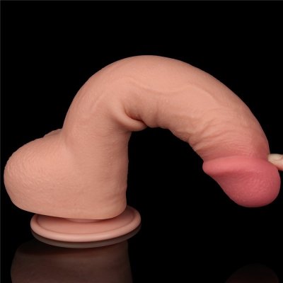 DILDO 9.5&#039;&#039; SLIDING SKIN DUAL LAYER DONG FLESH