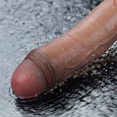 WIBRATOR 10.5&quot; REAL SOFTEE VIBRATING DILDO