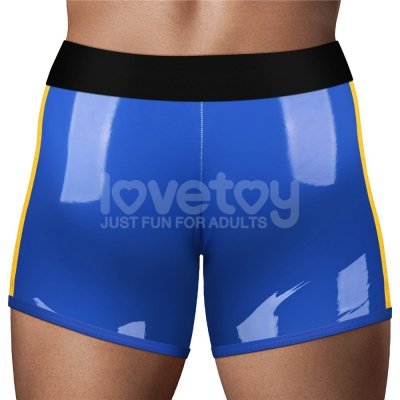 CHIC STRAP-ON SHORTS (32 - 35 CALI W PASIE) NIEBIESKI